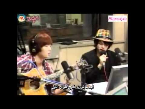 Heechul singing A ing Orange caramel (Arabic sub)