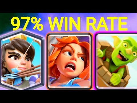 97% WIN RATE WITH BEST F2P LOG BAIT DECK IN CLASH ROYALE