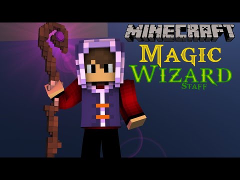 MAGIC!  SPELLS!  TRICKS!  AND MORE 🧙‍♂️ - Wizard Staff Mod Minecraft 1.16.4