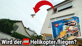 LEGO City Helikopter aus dem 2. Stock starten: "fliegender" Feuerwehrheli 60248 Review!