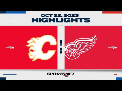 NHL Highlights | Flames vs. Red Wings - October 22, 2023