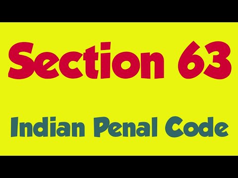 Section 63 IPC | Dhara 63 | Amount of Fine