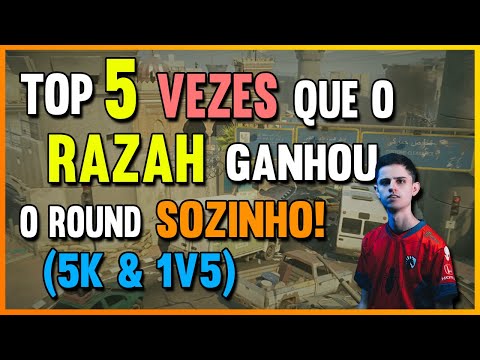 5 VEZES QUE O RAZAH RESOLVEU E GANHOU O ROUND SOZINHO (MELHOR 5K/1v5) - R6 CLIPS