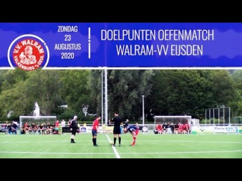 Doelpunten oefenwedstrijd Walram-VV Eijsden 23-08-2020
