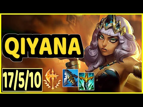 QIYANA VS YASUO - 17/5/10 KDA MID GAMEPLAY