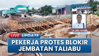 Akses Jembatan Fangahu Taliabu Diboikot, Diduga Buntut Upah Para Pekerja yang Belum Dibayar