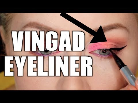 Vingad eyeliner för tungt ögonlock/negativ globlinje - SMINK FÖR NYBÖRJARE