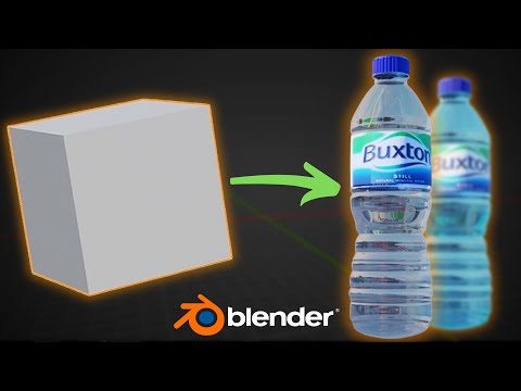Create a Water Bottle in Blender in 1 Minute!