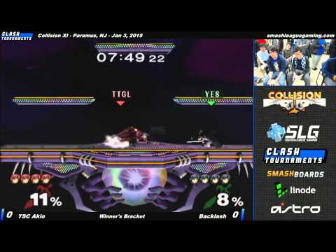 Collision XI - Backlash vs TSC Akio - SSBM