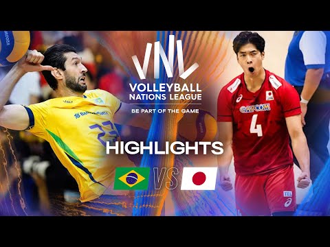 Brazil 🇧🇷 vs. Japan 🇯🇵 - Highlights | Week 3 | Men's VNL 2025