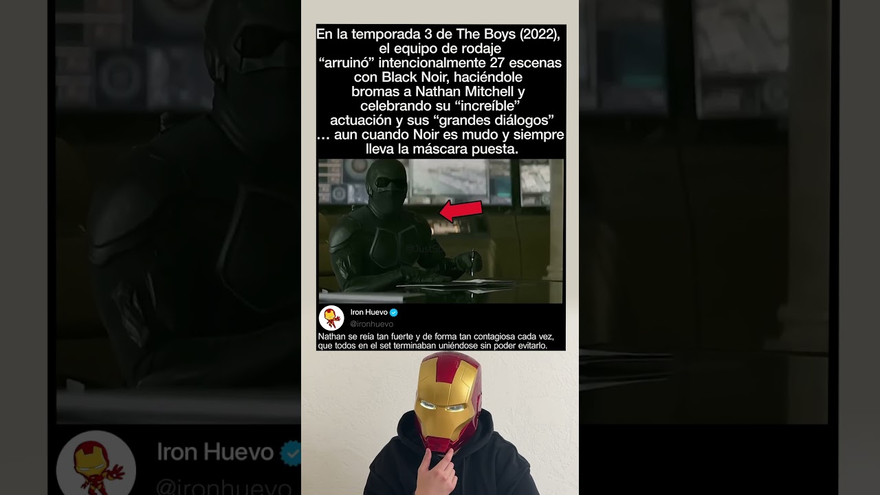 En The Boys temporada 3 (2022), Black Noir no podía dejar de reír