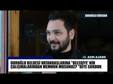 GİRESUN DUROĞLU BELDESİ SOKAK RÖPORTAJI: