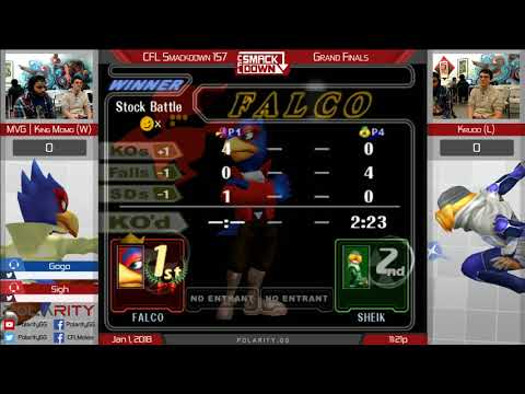 CFL Smackdown 157 Melee - MVG | King Momo (Falco) vs Krudo (Sheik) - Grand Finals