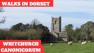 WALKS IN DORSET at WHITCHURCH CANONICORUM (& ST WITE'S SHRINE) (4K)