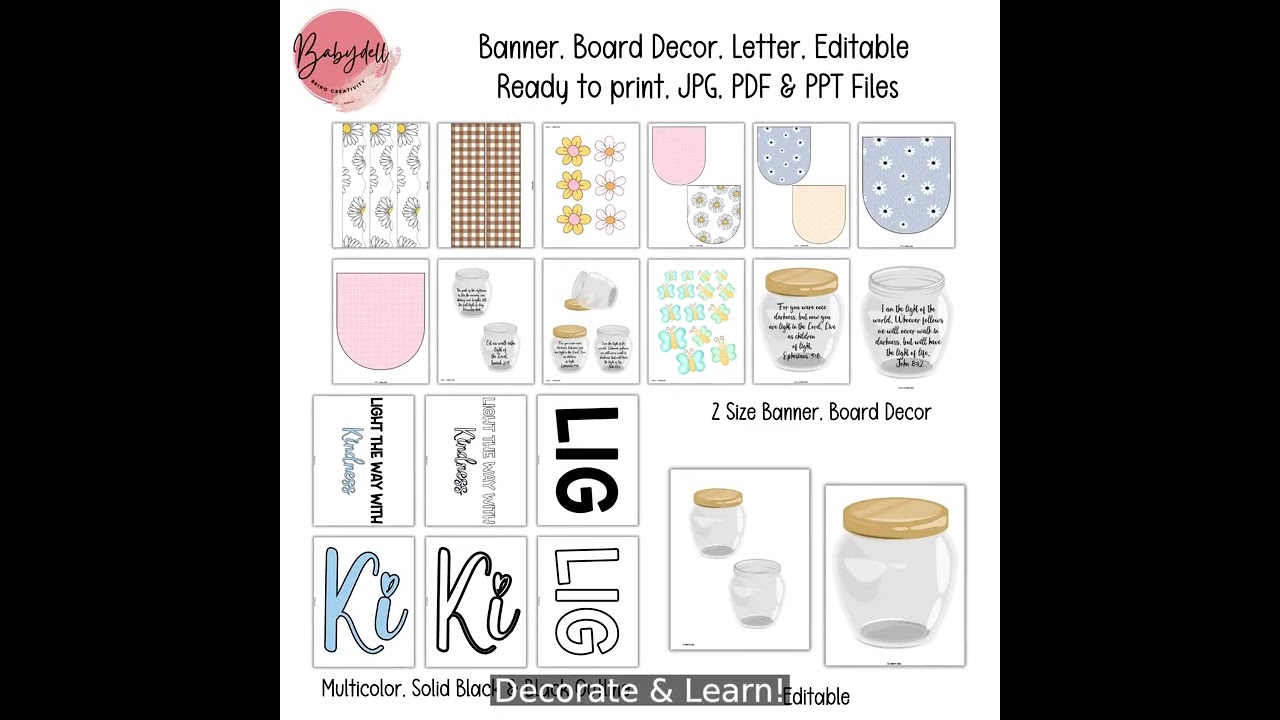 Bible Verse Bulletin Board Kit - Sunday School Decor