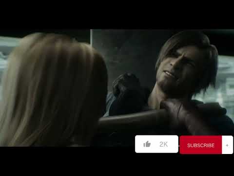 Leon vs maria resident evil death island full fight scene