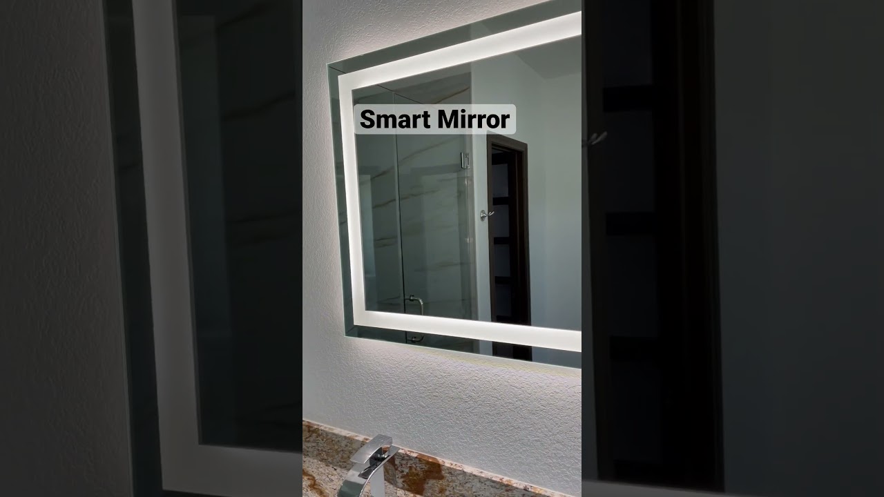 Smart mirror. Ways to upgrade your home #houstonrealestate #houstonrealtor #sugarlandtx