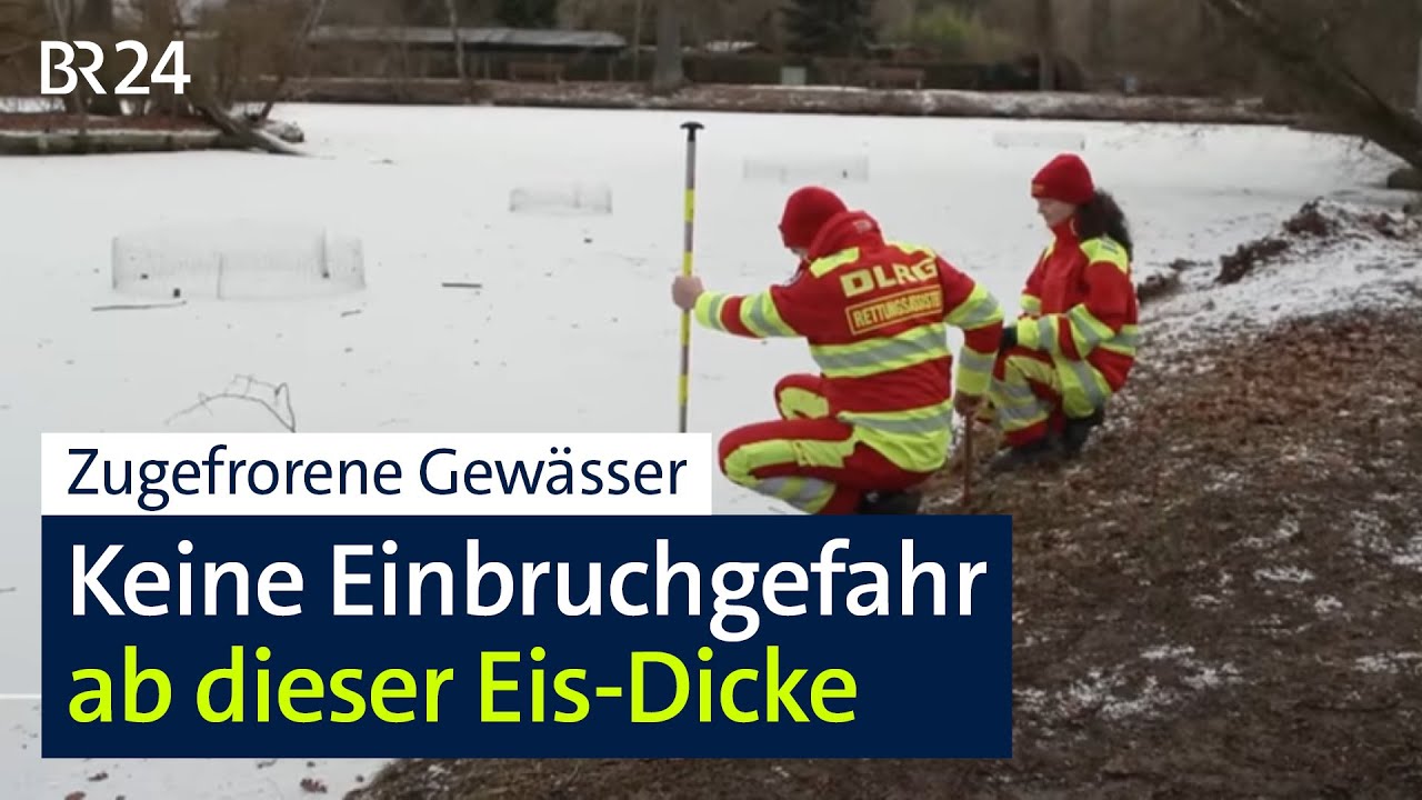 Ab auf zugefrorene Gewässer? So dick muss die Eisschicht sein, um nicht einzubrechen | BR24