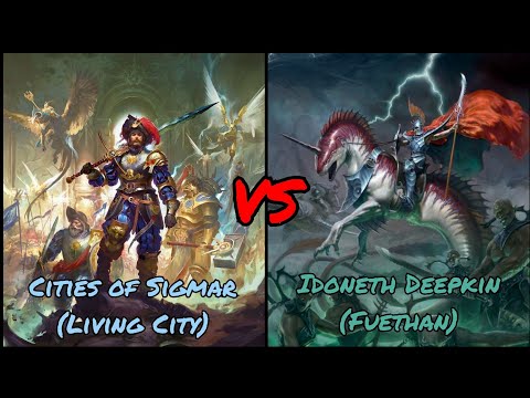 Age of Sigmar 2000pts 3rd Edition Battle Report: Cities of Sigmar (Living City) vs Idoneth Deepkin