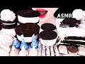 ASMR OREO CHOCOLATE ICE CREAM CAKE MARSHMALLOW MERINGUE COOKIES EATING SOUNDS MUKBANG 오레오초�