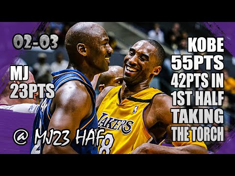 Kobe Bryant vs Michael Jordan Highlights (2003.03.28) - 78pts All! Kobe Explodes in Last Meeting!