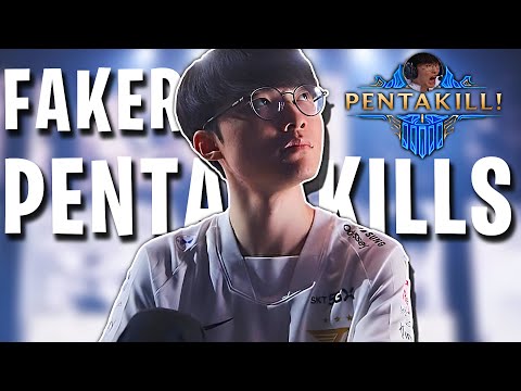FAKER PENTAKILL MONTAGE - T1 FAKER ALL PENTAKILLS MONTAGE! | Best of Faker Pentakill Montage 2025