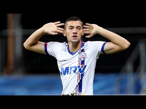 Bahia 1 X 0 Luverdense. Gol de João Leonardo (27/6/2015)