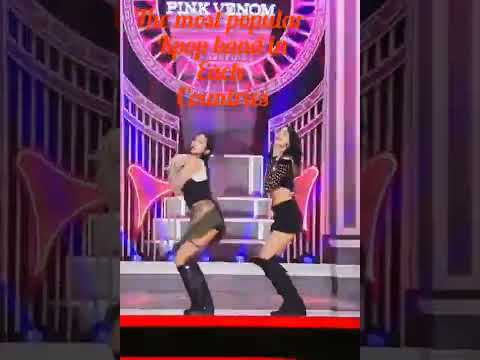 the most popular bands in each countries #exo #bts #twice #blackpink #shorts #specialsong