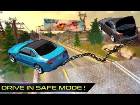 Chained Cars Vs. Bollard - Android Gameplay HD