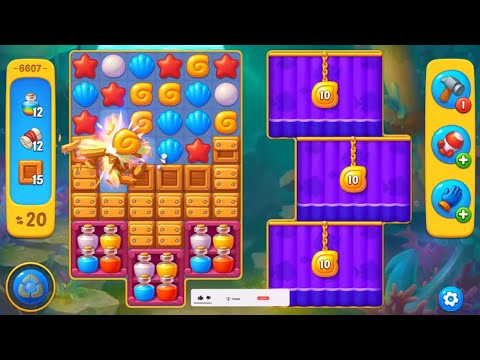 Fishdom lvl 6605-6607🔥Gameplay #607