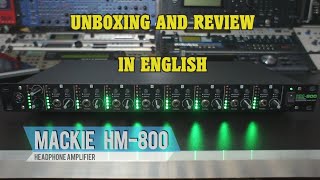 Video thumbnail for Headphone amplifier Mackie HM 800 unboxing and review in English by Migsterman