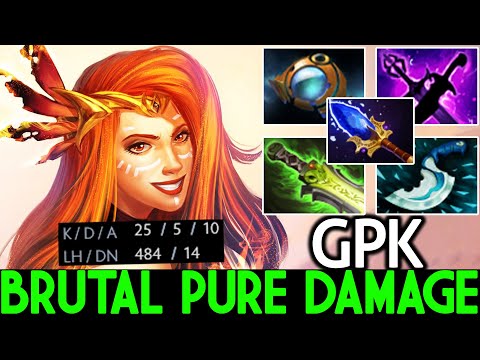 GPK [Lina] Real Cancer Heroes Pure Damage 25 Kills Dota 2