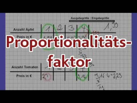 Proportionalitätsfaktor