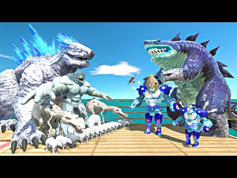 Sharkjira Evolution Boxing Ring Challenge | Shimo + Ice Team vs Sharkjira Evolution - ARBS