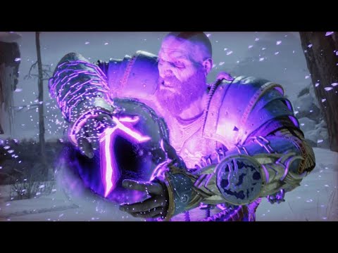 God of War Ragnarök Boss Fight How To Kill FROST PHANTOM On the way to find Norns - PS5