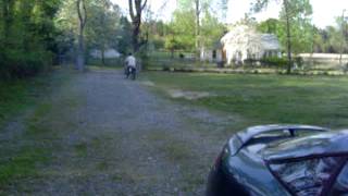 preview picture of video 'CR125 Dirt Bike drive down road'