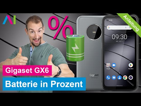 Gigaset GX6 - Akku in Prozent anzeigen / Batterie in Prozent anzeigen • 📱 • 🔋 • ％ • Anleitung