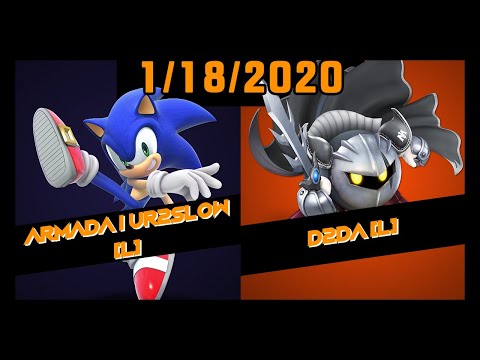 ECG Weekly 1/18/2020 - Grand Finals Set 2 - Armada | UR2SLOW(Sonic) Vs. D2da(Metaknight) - SSBU