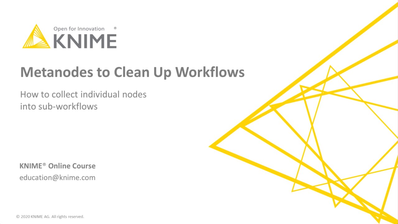 Metanodes to Clean Up Workflows