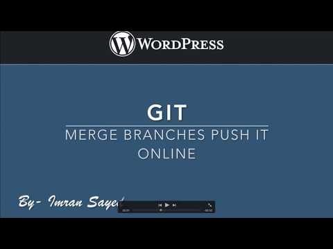 Merge Branches and Push it Online