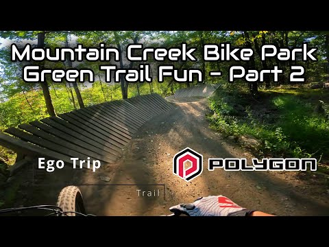 MTB - Mountain Creek Bike Park NJ - Green Trail Fun Part 2 - Polygon Siskiu T7