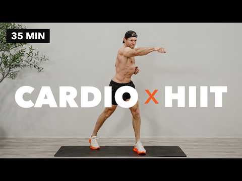 35 Minuten Fettverbrennendes Cardio-HIIT- und Bauchmuskeltraining (ohne Geräte)