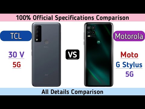 TCL 30 V 5G Vs Motorola Moto G Stylus 5G