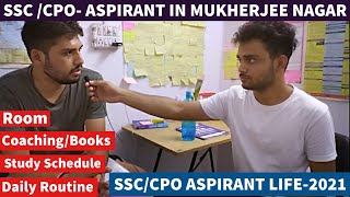 SSC CPO Aspirant in Mukherjee Nagar|PG for SSC Aspirants| How to Crack Preor Mains Complete Strategy