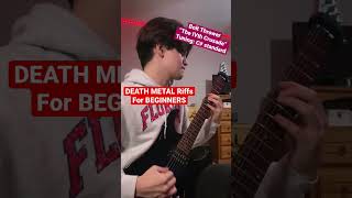DEATH METAL RIFFS FOR BEGINNERS: Bolt Thrower “The IVth Crusade” #metal #guitar #music #shorts