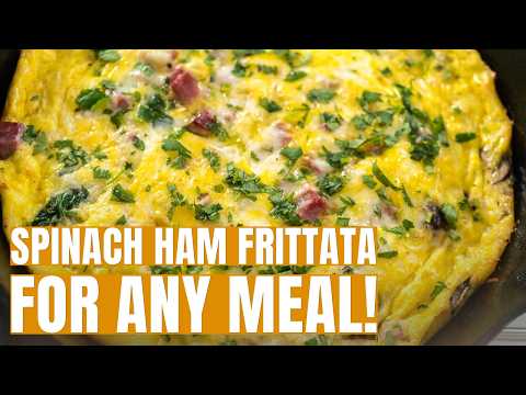Easy Spinach and Ham Frittata Recipe | Cozy Brunch Favorite in One Skillet