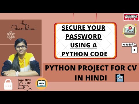 Secure Your Password Using Python Code Python Project In Hindi Python Project For Cv Python