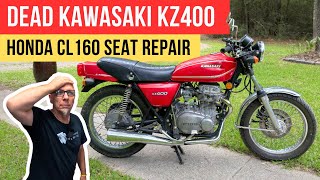 Dead KZ400! Can We Bring It Back? + CL160 Seat Fix