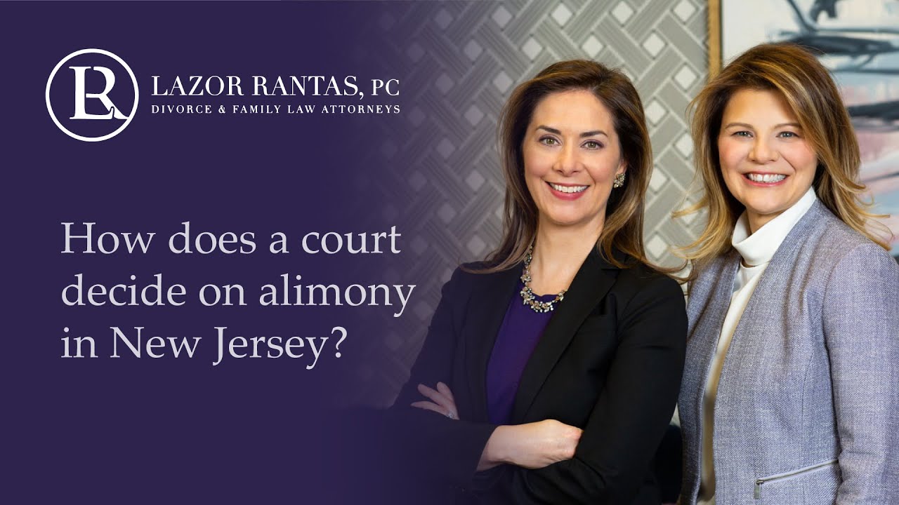 How does a court decide on alimony in New Jersey?