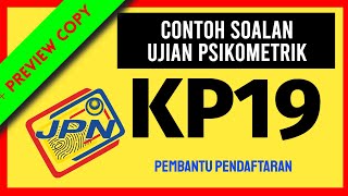 Download lagu Contoh Soalan Ujian Psikometrik PEMBANTU PENDAFTARAN GRED KP19 JPN mp3